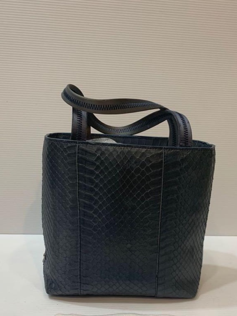 Prada Black Python Mini Tote - Picture 3 of 16